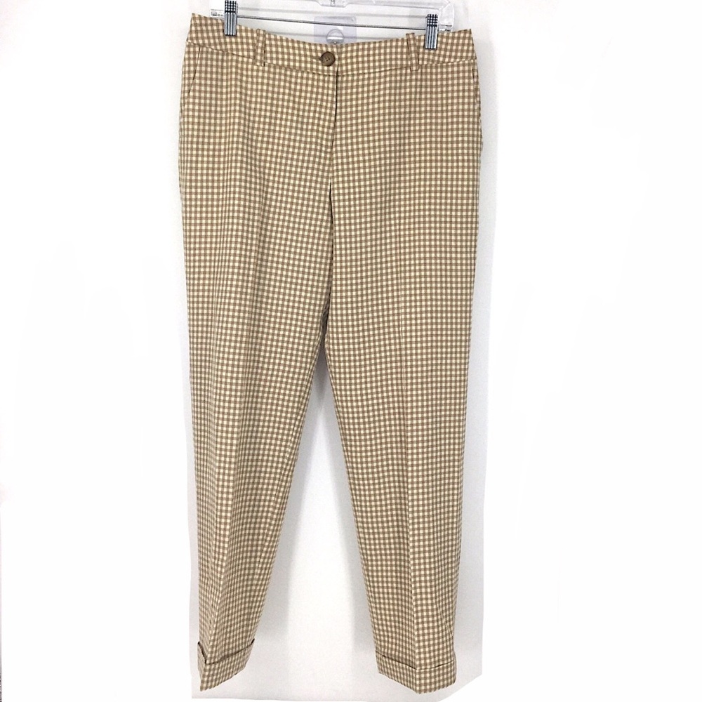 Pendleton Tan Plaid Wool Pants